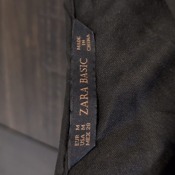 Zara Metallic Silver Sequin Mini Dress Womens Size Medium Sleeveless Shift Party - Picture 13 of 15